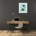 thumbnail image 3 of Vision Studio 26x32 White Modern Wood Framed Museum Art Print Titled - Tinted Shells on Aqua I, 3 of 4