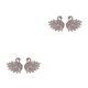 thumbnail image 2 of Guardurnaity 1 par de pendientes de cristal, pendientes delicados, joyería para , regalos para novias, fiesta de compromiso, boda, diario 1 uno 2Conjunto, 2 of 6