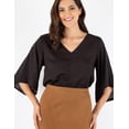 thumbnail image 4 of Blusa manga campana con cinto, 4 of 5