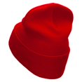 thumbnail image 2 of Super Star Embroidered 12 Inch Long Knitted Beanie - Red OSFM, 2 of 5