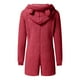 thumbnail image 5 of Dealovy - Pijama de forro polar sherpa para mujer, mono de felpa, pantalones cortos, con capucha y cremallera, 5 of 5