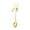 Gold, variant on Bear Shape Stainless Steel Spoon, Mirror Polished Dessert Spoon for Yogurt and Sweets, Home Daily Dining Flatware 4 Inch Silver