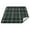 Dark Green White Tartan Pattern, variant on Outdoor Blanket For Camping Water Proof Quilted Picnic Mat 78'x78' Diagonal Lines