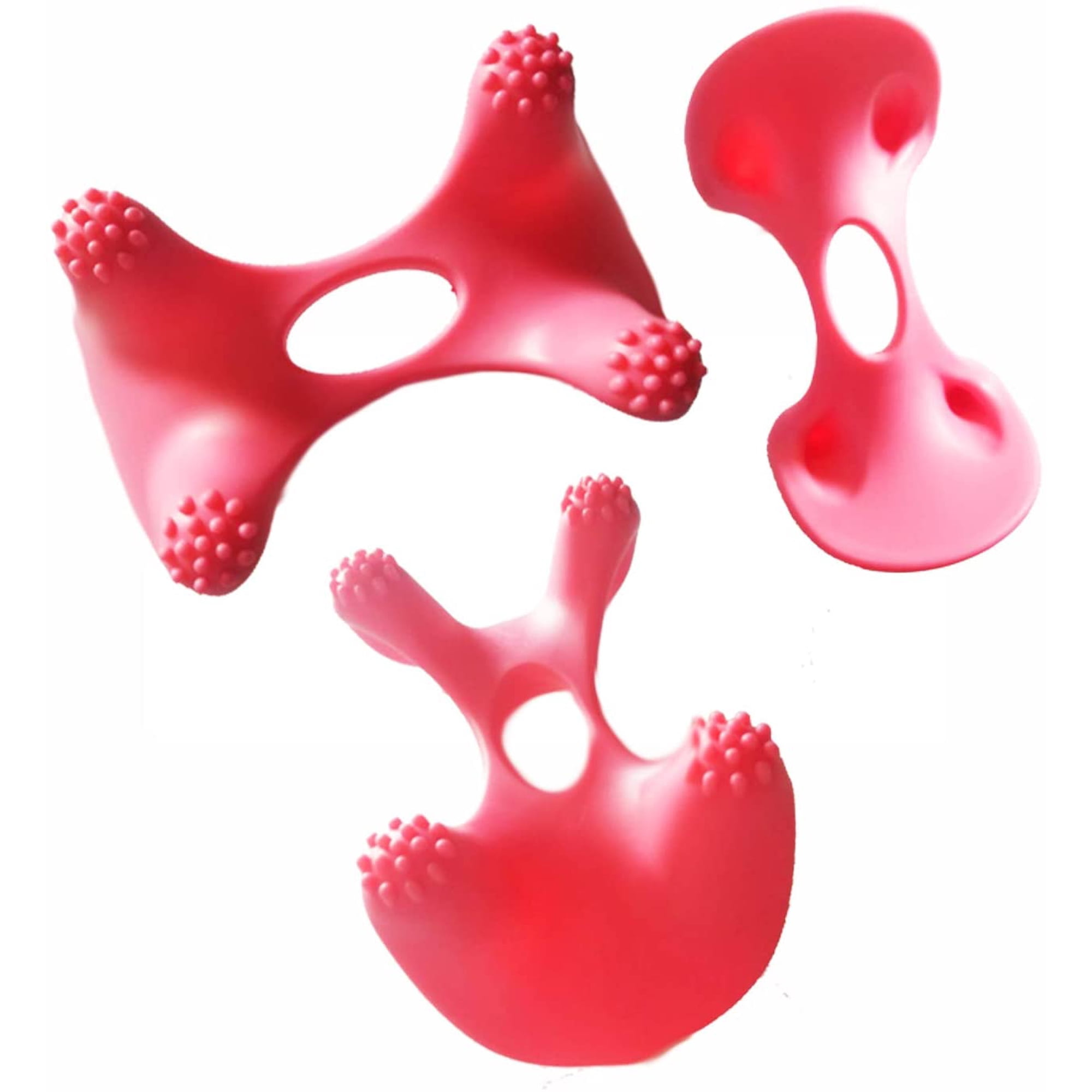 Activelife Handheld Back Massager Pressure Point Hand Massager, Body Pain Relief, Deep Tissue Full Body Massager For Neck & Back, Red