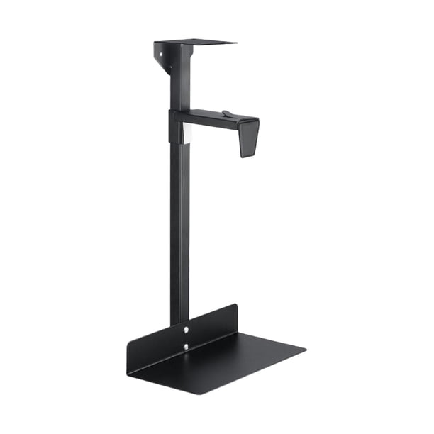Soporte de caja de PC, placa de acero, ajustable, estable, para computadora central, soporte de host Negro
