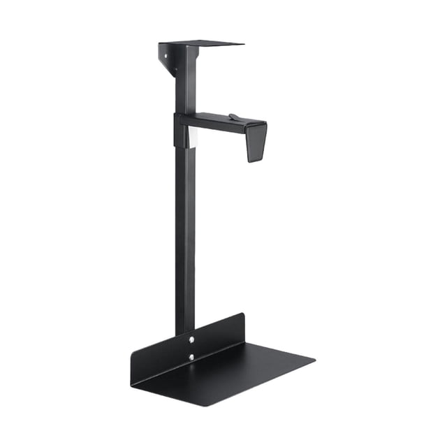 Esquirla PC Case Holder, under Desk Wall Side CASE Stand, Sturdy Mainframe Hanger Stable Computer Case Holder for Home Black