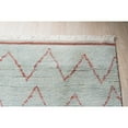 thumbnail image 2 of EORC Light Blue Hand-Knotted Wool Modern Moroccan  Rug, 9' x 12', 2 of 5