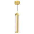 thumbnail image 2 of CWI Lighting Neva Suspension Satinée Dorée Intégrée à DEL de 3 Po, 2 of 8