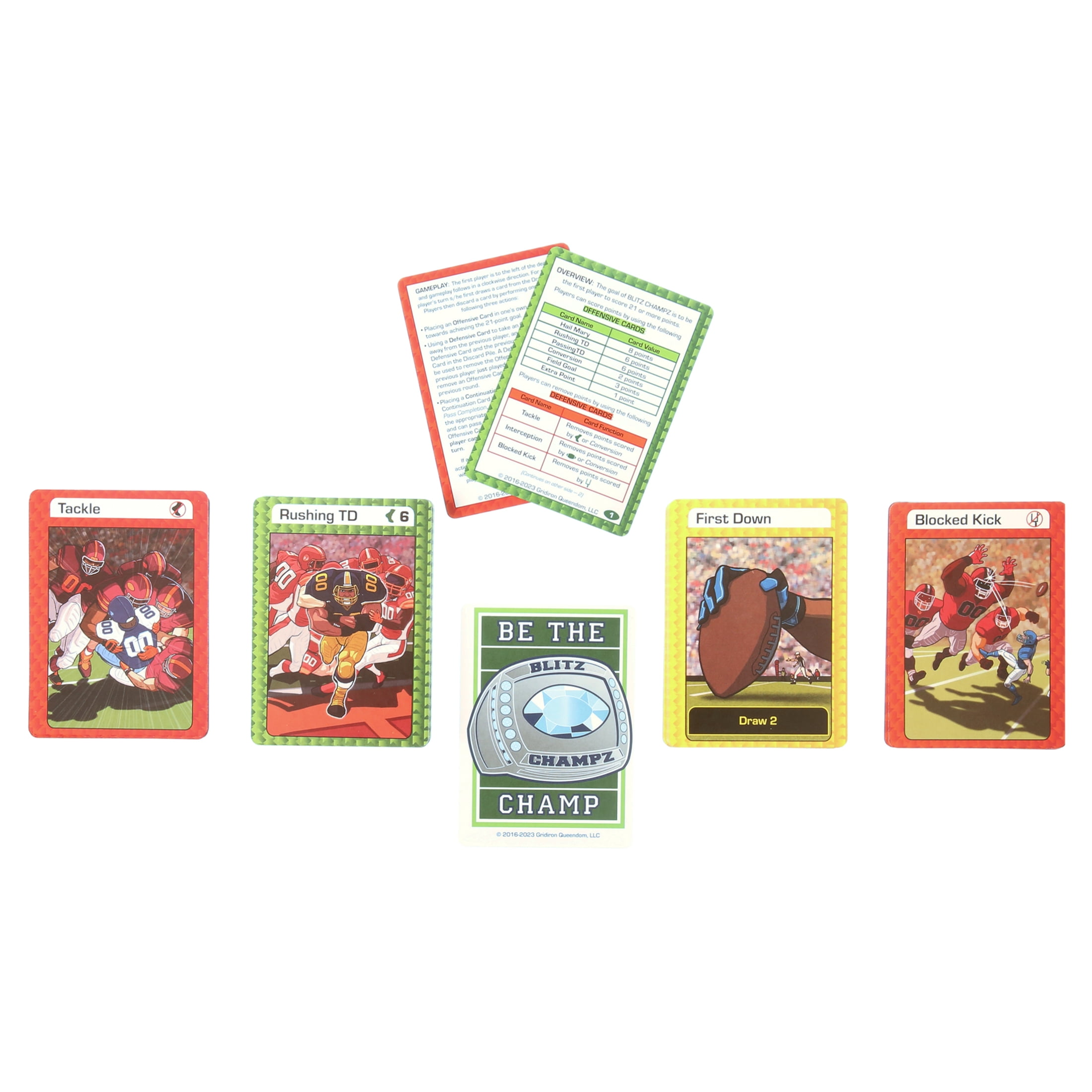 Blitz Champz Chicago Bears Card Game, Family Game for Adults & Kids, Easy-To-Learn Party Game