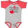 thumbnail image 3 of Inktastic My First Valentines Day Red Hearts Boys or Girls Baby Bodysuit, 3 of 5