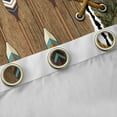 thumbnail image 4 of Feelyou Lake Boat Paddle Blackout Curtains Set of 2 (52x84 Each) for Teens, Jungle Leaf Botanical Window Curtains, Vintage Stripes Abstract Curtains and Drapes,Curtains and Drapes Room Decor, 4 of 6