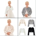 thumbnail image 2 of ZPAQI Girls Faux Furs Dress Coat Princesses Cape Winter Elegant Long Sleeve Cardigan, 2 of 15