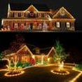 thumbnail image 3 of 100M 2000LED, 8 modos de luz, IP44 luces LED navideñas impermeables, tira de luz para jardín exterior, luz de decoración interior, iluminación para fiestas, blanco cálido, 3 of 8