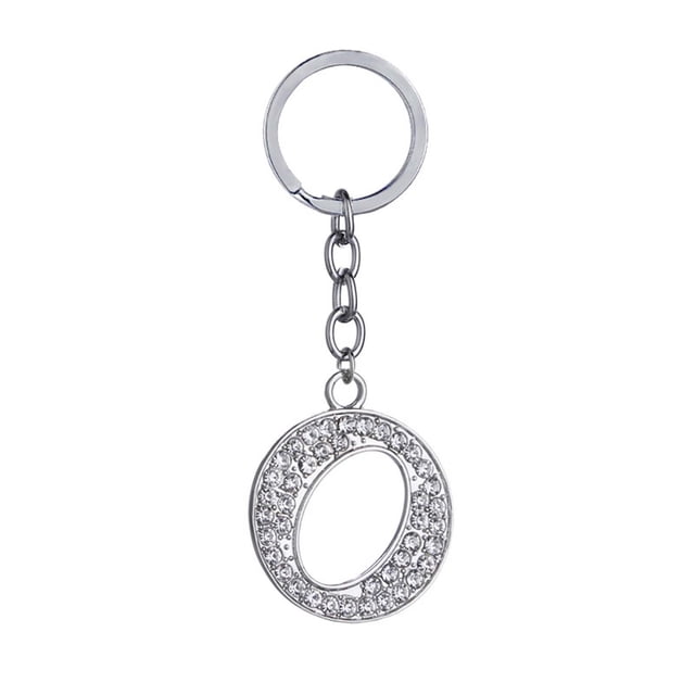 Up to 65% Off 26 Letters Key Ring Chain Unisex Keychain Fashion New Alphabet Keyring Gift Necklace Rings Earring Jewelry on Clearance