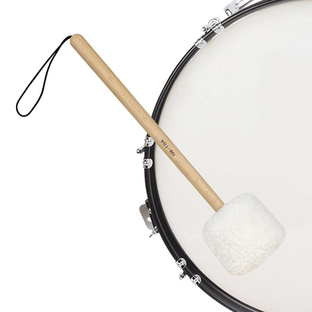 Yokua 7 Pcs Wood Handle Drum Stick Singing Bowl Mallet Soft Felt Head Drumsticks