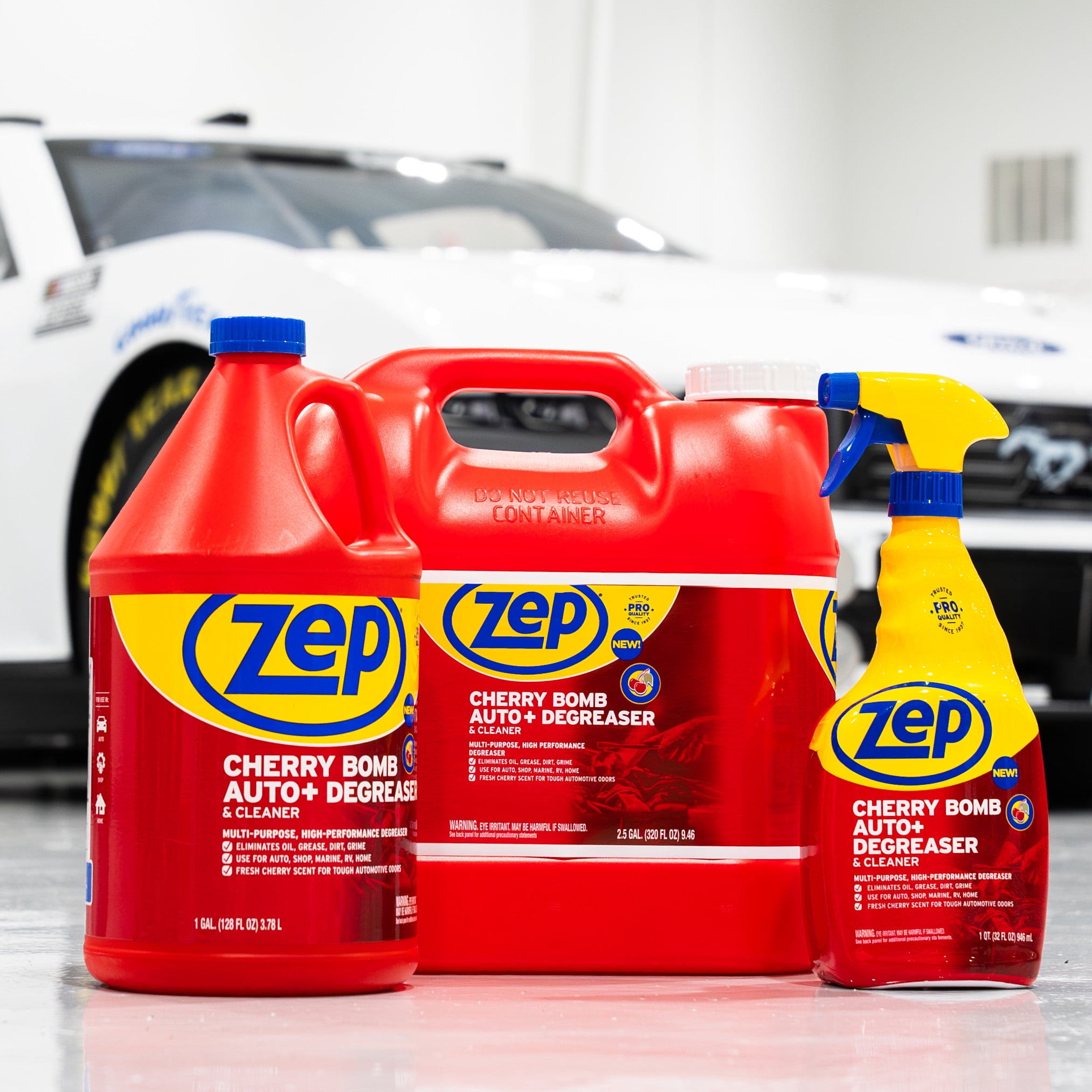 Zep Cherry Bomb Automotive Degreaser, 128 oz, for Auto/RV/Boat, Garage and Home