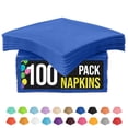 thumbnail image 1 of Servilletas de papel Party Solids, desechables, color azul oscuro, 2 capas x 100, 1 of 6