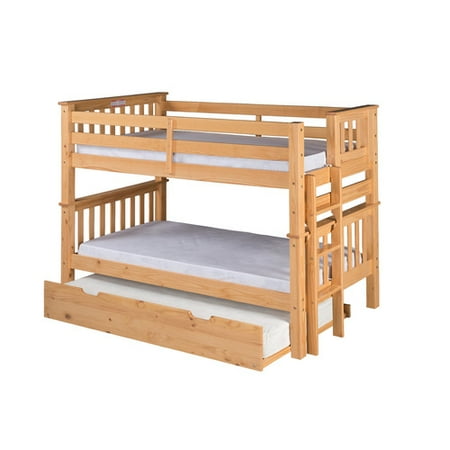 Camaflexi Santa Fe Mission Twin Over Bunk Bed With Trundle Camaflexi Santa Fe Mission Twin Over Bunk Bed With Trundle