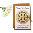 thumbnail image 4 of Rustic Wedding Save the Date Wooden Magnet 20 Custom Engraved Wooden Magnet Personalized Gift, 4 of 4