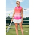 thumbnail image 4 of AOBUTE Women's Sleeveless Golf Shirts Moisture Wicking 1/4 Zip Polo Tennis Shirt, 4 of 6