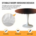 thumbnail image 6 of Ombre Orange Black Elastic Fitted Round Table Cover Gradient Color Waterproof Outdoor Tablecloth for Holiday Party, Picnic, Patio & Dining Fits Tables Up to 55"-60", 6 of 8