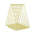 thumbnail image 2 of Aspire Book Holder 7 Slots File Holder for Magazine Metal Wire Desktop Gold Book Organizer Adjustable Triangle Display Rack, 2 of 8