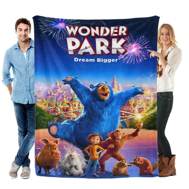 Wonder Park anti-pilling, suave, ligera, esponjosa y acogedora de lujo para hogar y cocina – Perfecta para niños y adultos,100X80cm