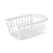 Starplast 1.5-Bushel Rectangular Plastic Laundry Basket, White, 6 Pack