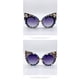thumbnail image 2 of Gafas de sol de diamante de gran tamaño para mujer, gafas de sol de ojo de gato con diamantes de imitación, gafas de sol brillantes para mujer Vintage (púrpura) JAMW Sencillez, 2 of 4