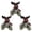 C, variant on 3Pcs Reindeer Christmas Apple Bags, Character-Shaped Zipper Gift Pouch for Apples, Candy, Cookies, Party Favors and Small Gifts