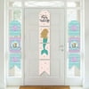 Big Dot of Happiness Let's Be Mermaids - Hanging Vertical Paper Door Banners - Baby Shower or Birthday Party Wall Decoration Kit - Indoor Door Decor
