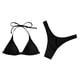 thumbnail image 1 of Yuarrent Traje de baño Sexy para mujer con almohadilla, ropa de playa, ropa de playa, correas ajustables, traje de baño de secado rápido, Traje de baño Negro METRO, 1 of 6