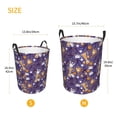 thumbnail image 2 of Lsque Bowling Game pattern Laundry Hamper Basket, Tall Woven Rope Hamper Basket for Clothes, Lightweight Storage Basket, Collapsible Waterproof-Small, 2 of 8