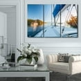 thumbnail image 4 of TISHIRON 3PCS Framed Sailing Boat Canvas Wall Art Set,42"x28" Sailboat Aegean Sea Canvas Art Decor, 4 of 7