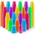 thumbnail image 2 of Exquisite Vibrant Neon Cups - 120-Pack, 2 Ounce Shot Glasses for Your Blacklight Party, 2 of 12