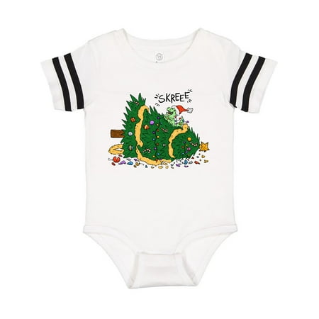 

Inktastic Tiny Dinosaur Destroying Christmas Tree Gift Baby Boy or Baby Girl Bodysuit