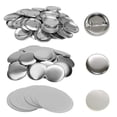 thumbnail image 2 of Button Pins Blank Badge Making Parts Pin Button Maker Machine 25/32/44/58mm 100Sets Consumables Badge Machine DIY Blank Materials Badge Accessories ,Reuse, 2 of 6