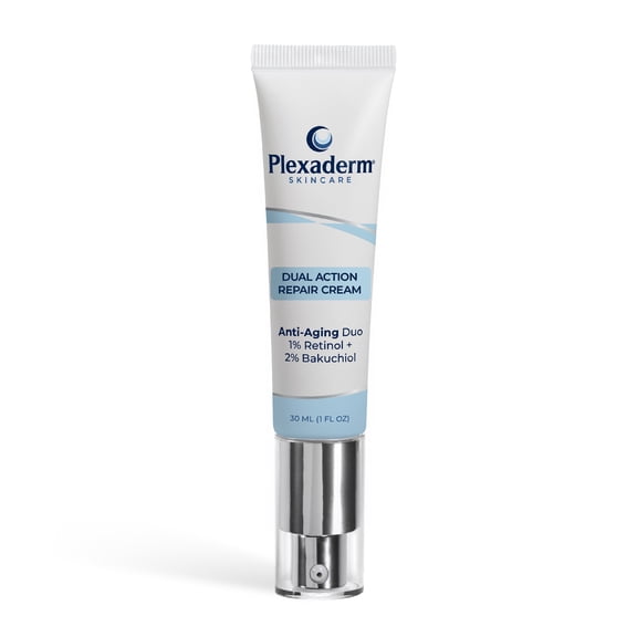 Plexaderm Dual Action Repair Cream for Neck, Chest & Arms – Firming Cream with Retinol & Bakuchiol for Crepey Skin, Fine Lines & Wrinkles