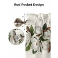 thumbnail image 7 of Curtain Valance for Windows,Magnolia Plant Flower Kitchen Valances Rod Pocket Short Curtains,Farm Vintage Wood Grain Window Treatment Panel for Bedroom Bathroom 60"x18", 7 of 7