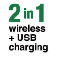 thumbnail image 2 of Naxa NAP-57 Ultra-Slim 5000 mAh Wireless Charging Power Bank With Suction Grips And USB Input, 2 of 3