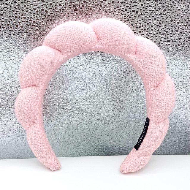 Diadema de esponja en forma de nube para la parte superior del cráneo, cueva para el cabello, toalla para lavarse la cara, diadema de tela para mujer