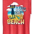 thumbnail image 3 of Pete The Cat - I Dig The Beach  - Women's Short Sleeve Graphic T-Shirt, 3 of 6