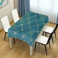thumbnail image 7 of Coolnut Unbreakable Square Tablecloths with Dust and Wrinkle Resistance-54x72In, Green Square Wedding Kitchen Picnic Buffet Holiday Party House Decor, 7 of 7