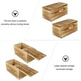 thumbnail image 3 of Raindrops 2pcs Natural Wood Color Wooden Sliding Boxes for Organizing Household Sundries, 3 of 8