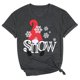 thumbnail image 1 of Camisas Navideñas Para Mujer Letras Casuales Impresión de Manga Corta Camiseta Tops Túnica Blusa Odeerbi ODB208979, 1 of 7