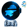 thumbnail image 4 of Pokebola De Cristal 3d Pokemon Cristal Luz Piplup, 4 of 8