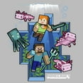 thumbnail image 2 of Girl's Minecraft Under the Sea  Graphic Tee Athletic Heather Large, 2 of 5