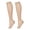Beige, variant on Kaondbfi Stockings for Women 1Pairs Knee High Compression Stockings Open Toe 15 20mmhg Compression Socks for Women Men