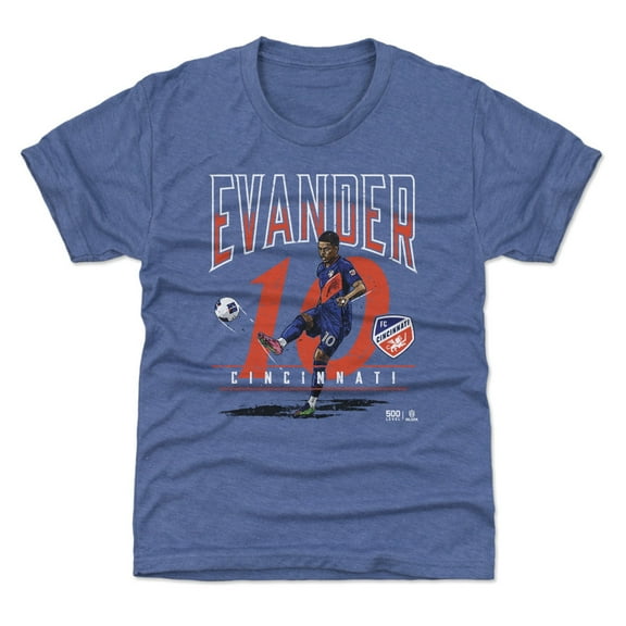 Youth 500 Level Evander Blue FC Cincinnati Feature T-Shirt