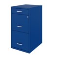 thumbnail image 2 of 18" Deep 3 Drawer Metal Organizer File Cabinet with Pencil Drawer, Classic Blue, 2 of 4